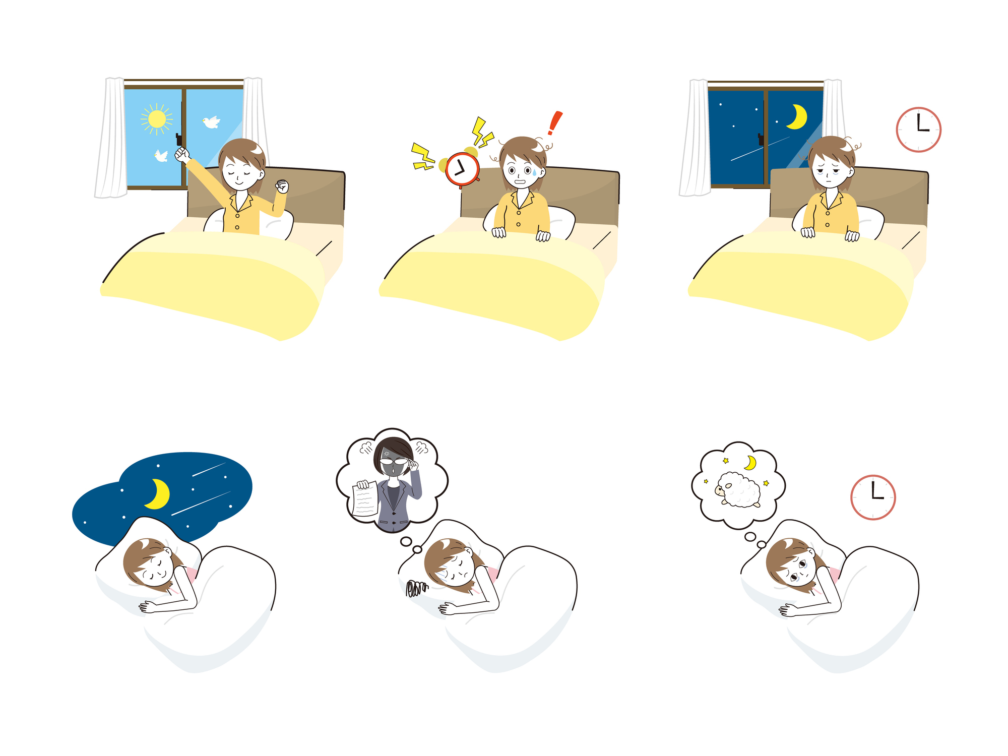 Sleep situation woman